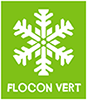 Label Flocon vert